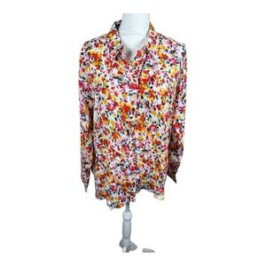 NWT Floral Button‎ Down Shirt
